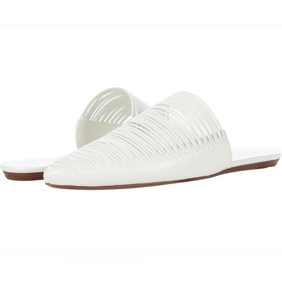 Tory Burch Shoes - Tory Burch Sienna Flat Slide white Size 11